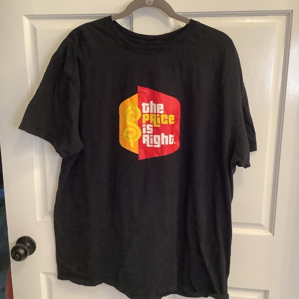 Unisex Price Is Right T-Shirt, Size 2XL, Black